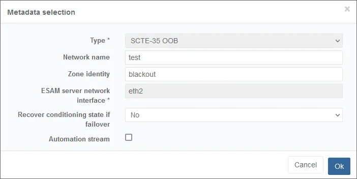 EL encoding metadata cfig