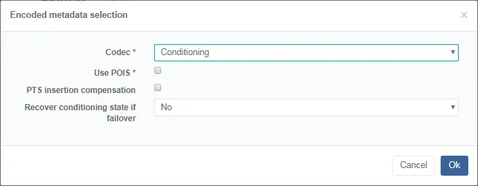EL encoding metadata cfig conditioning