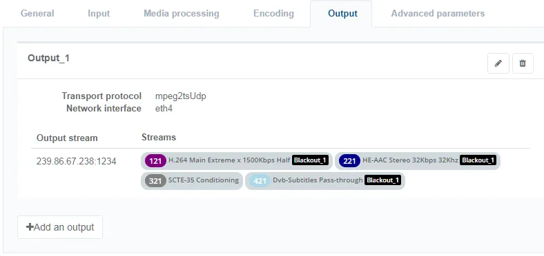 EL output blackout