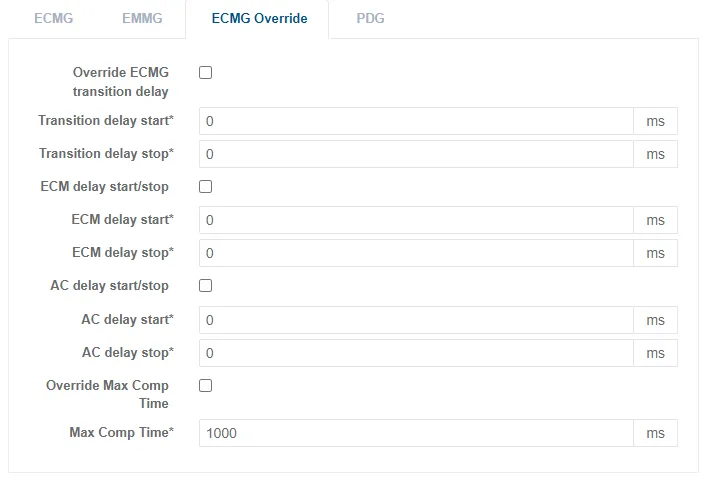 Mux Scrambling Tab scrambling vendors ECMG override