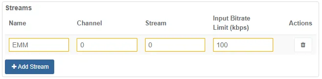 Mux Scrambling Tab scrambling vendors EMMG stream config