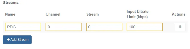 Mux Scrambling Tab scrambling vendors PDG stream config
