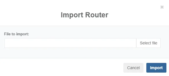 import router