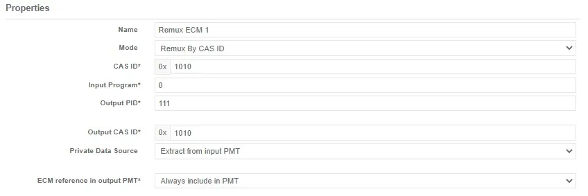 remux ecm properties