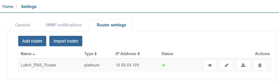 router display