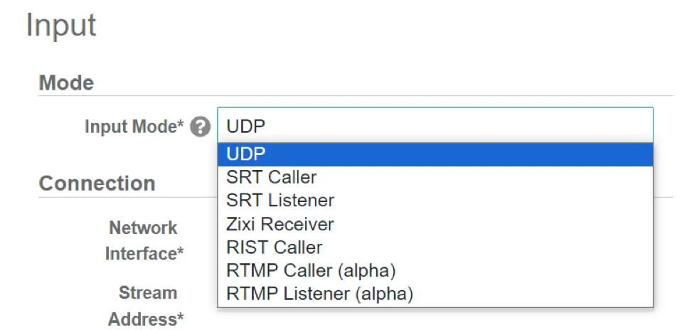 rt select input