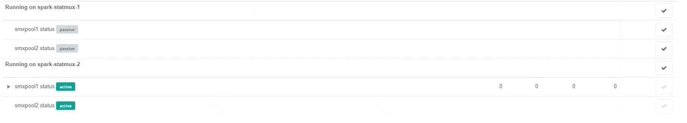 statmux pools active