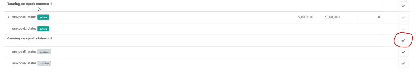 statmux pools tick button location