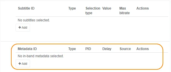 view add input metadata el