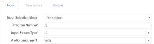 view audio input selection mode tag sp