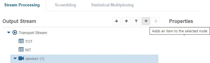 view output stream add component to service