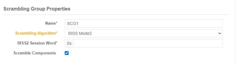 view scrambling groups configuration fixedkey sp