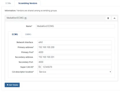view scrambling vendors configuration sp