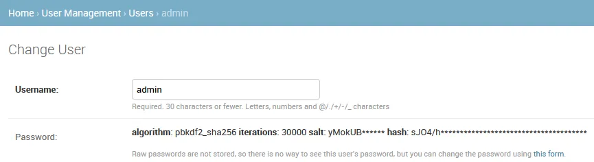 view user management mfvp controller change password