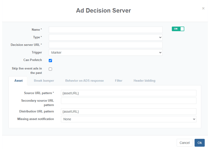 Ad Server configuration