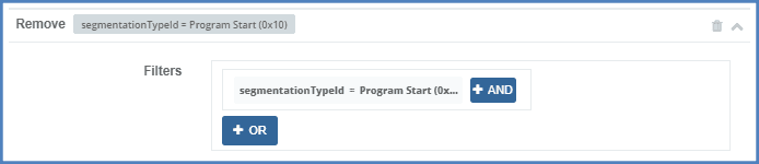 Remove segmentation descriptor