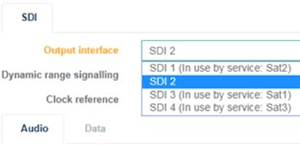 Configure SDI output – MediaKind