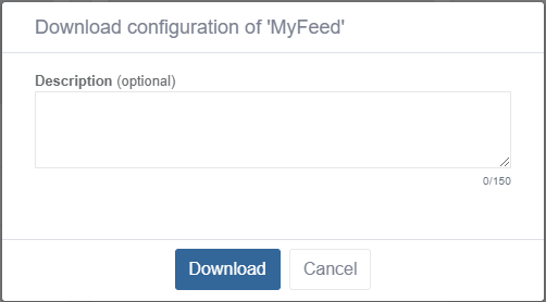 CE1 feed download cfig edit