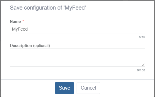 CE1 feed save cfig edit