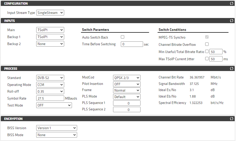 ce1 modulation settings