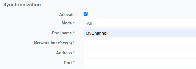 ce1 el synch poolname