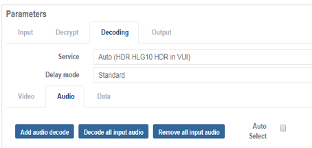 view decoding audio auto select mode cp